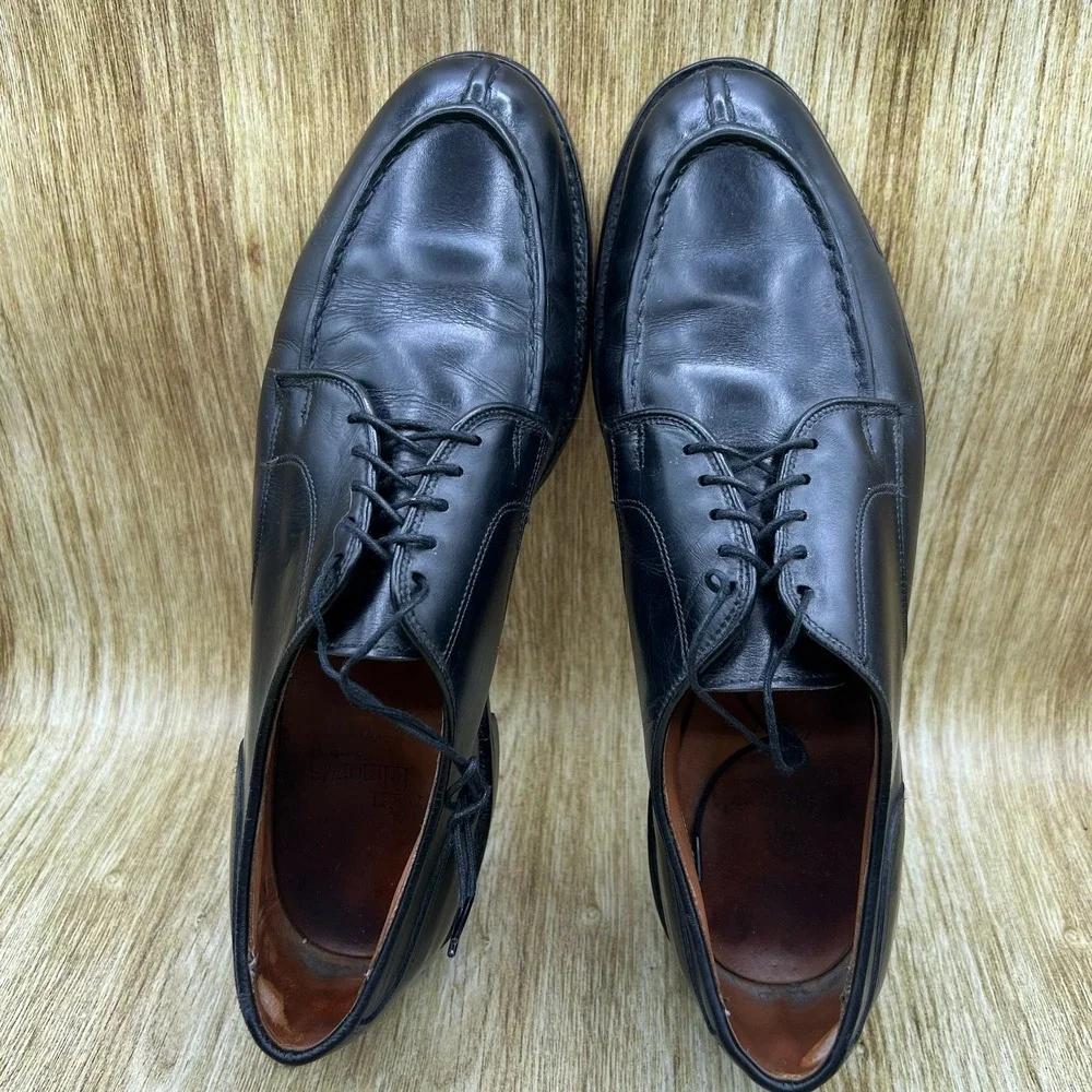 Allen Edmonds Bradley Split Toe Derby Men's Size 10.5 D Black Leather Shoes 2601